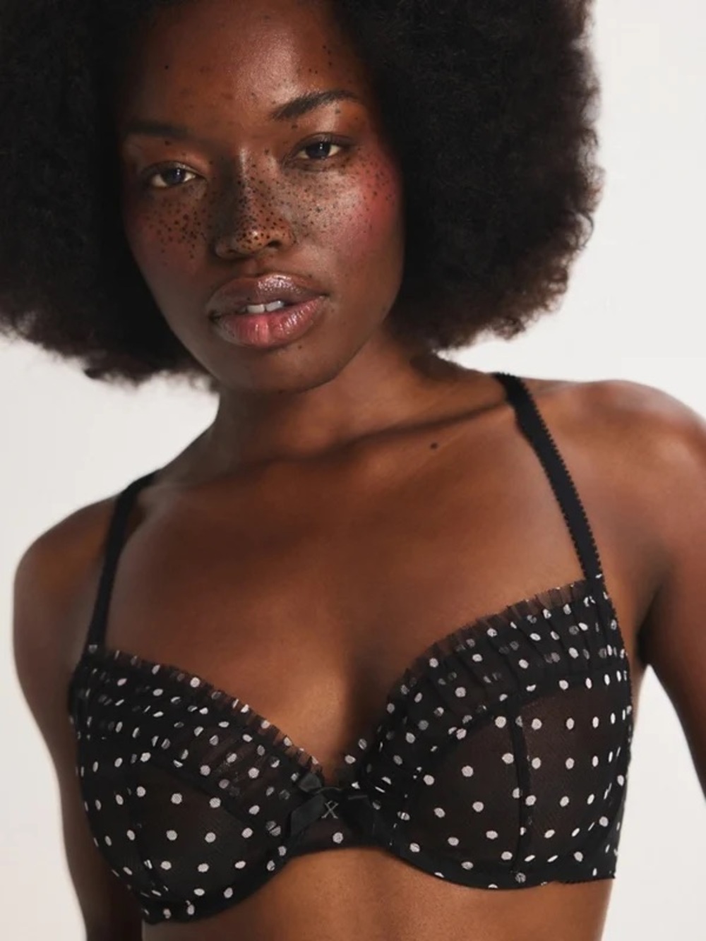 Savage X Fenty • On the Dot Mesh Unlined Demi Bra NWT | 38C